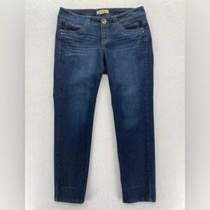 Democracy Jeans Women's size 4 Justice Jegging Blue Stretch Denim Mid Rise Pants